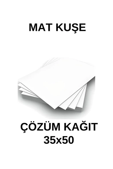 Çözüm Kağıt Mat Kuşe Gramajlı Kağıt 50X70 Cm 115 Gr - 250 Adet