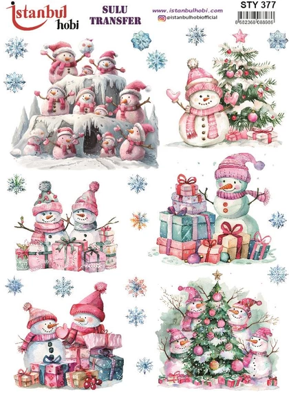 Yılbaşı Sulu Transfer 25x35cm STY377 ürün görseli