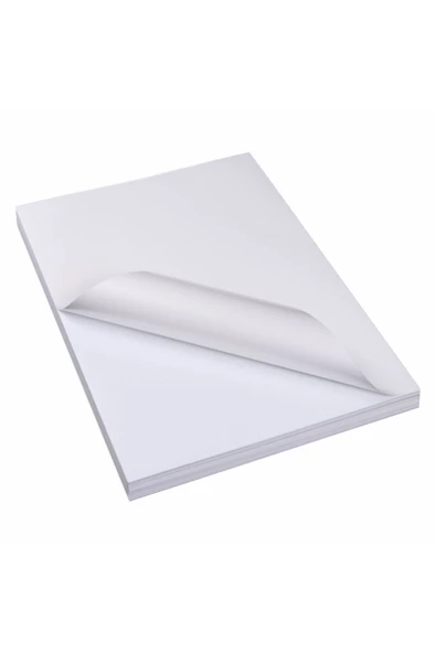 Çözüm Kağıt Çözüm Kağıt 500 Adet Yapışkanlı Etiket Parlak Kuşe A4 Ebat - Resim 2