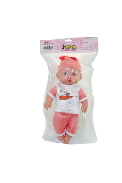 OYUNCAK STORE Türkçe Konuşan Sesli Sevimli Kel Şapkalı Asya Bebek 35 cm