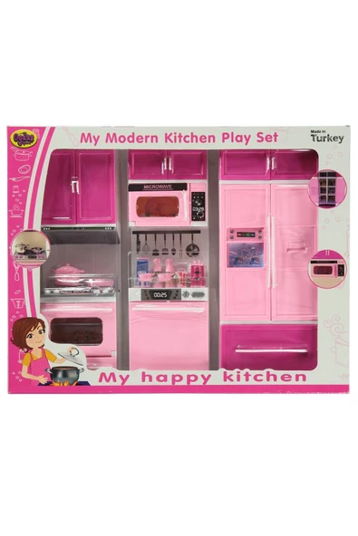 OYUNCAK STORE 3'lü Oyuncak Mutfak Seti - Buzdolabı, Fırın, Bulaşık Makinası 3 lü Set