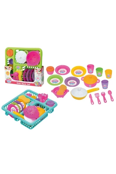 Dede Oyuncak Candy Ken Çocuklar Için Oyuncaklar Bulaşıklık Seti 01593tr