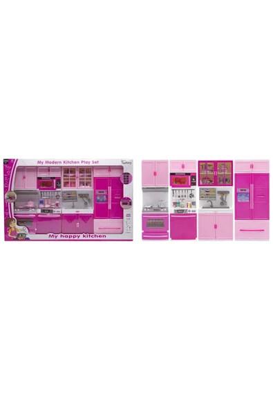 OYUNCAK STORE 4 lü Mutfak Dolap Seti - Buzdolabı, Fırın, Ocak Lavabo 4 lü Set - 3