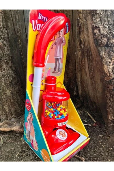 İBOKAN Oyuncak Dyson Dikey Süpürge Kırmızı - 3