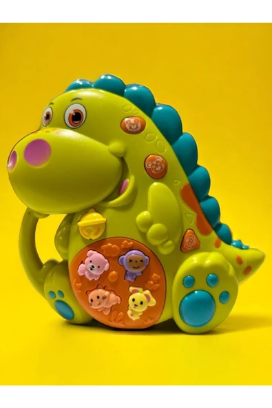 OYUNCAK STORE Bebekler için Oyuncak Işıklı ve Müzikli Dinozor- Bebek Piyanosu Oyuncak Sesli ve Işıklı Piyano
