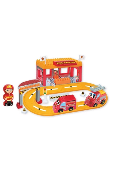 DEDE Itfaiye Yol Set 46 Parça Lego Oyun Seti