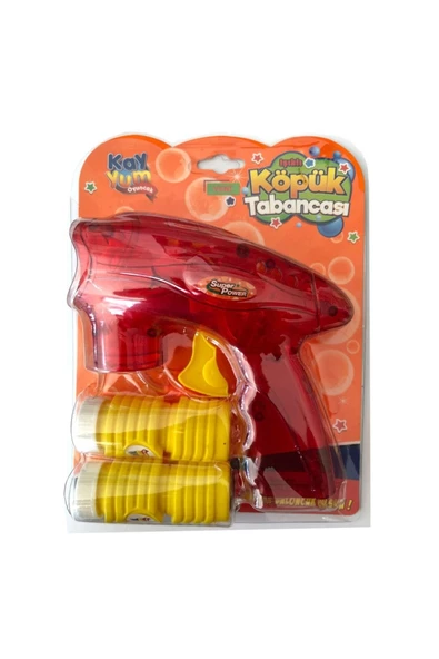 OYUNCAK STORE Köpük Tabancası - Baloncuk Tabancası - Bubble Gun - Işıklı Köpük Makinesi