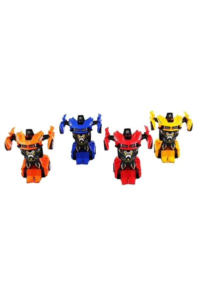 OYUNCAK STORE Transformers Robot Çek Bırak 1:32 Kendinden Robota Dönüşebilen Araba