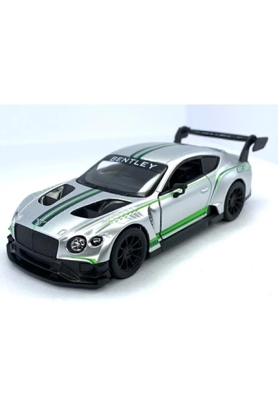 Kinsmart 2018 Bentley Continental Gt3 - Çek Bırak 5inch. Lisanslı Model Araba, Oyuncak Araba 1:38