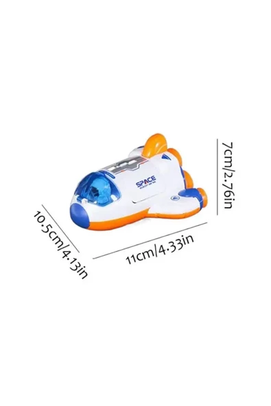 OYUNCAK STORE Uzay Istasyon Oyuncağı 2 Li Set Oyuncak - Uzay Mekiği, Uzay Aracı-ay Taşıtı, Astronotları