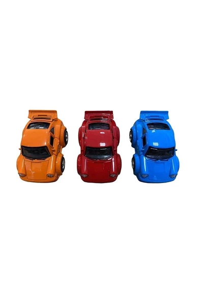 OYUNCAK STORE Kapıları Açılır Metal Spor Araba Çek Bırak 1:38 Ölçek