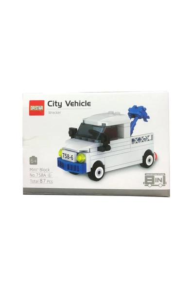 Pasifik Toys Lego Benzeri Mini Bloklar - City Araçları Serisi - Yıkıcı - 87 Parça