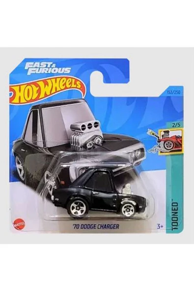 HOT WHEELS Tekli Arabalar '70 Dodge Charger - HKG57 Siyah