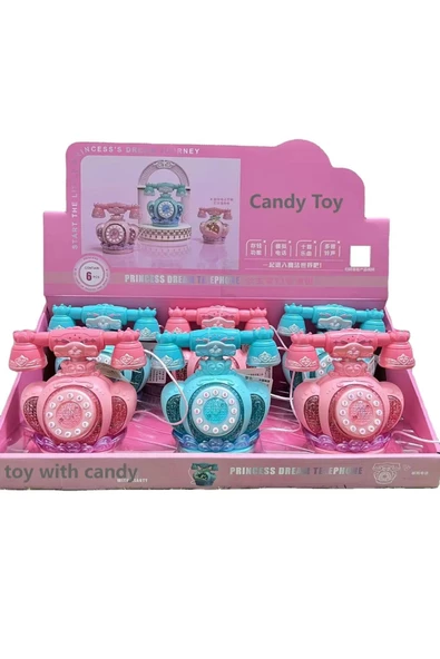 OYUNCAK STORE Şeker Renkli Çocuklar için Müzikli Telefon Işık ve Ses Efektli Retro Stil - 1