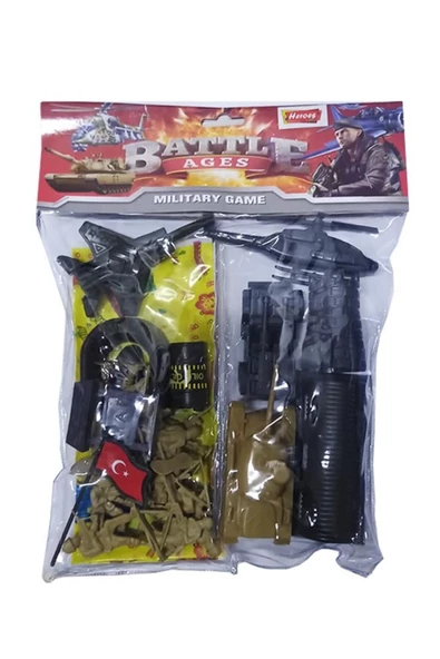 Artlantis Oyuncak Asker Seti 35 Parça 1 Paket Mini Figürler Uçak Helikopter Tank Asker Set Strateji Taktik Oyu