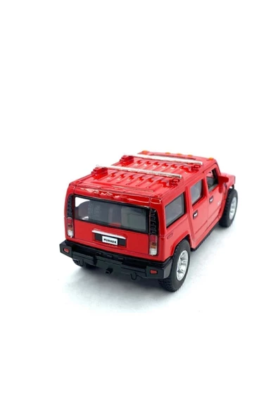 Kinsmart 2008 Hummer H2 Suv - Çek Bırak 5inch. Lisanslı Model Araba, Oyuncak Araba 1:40