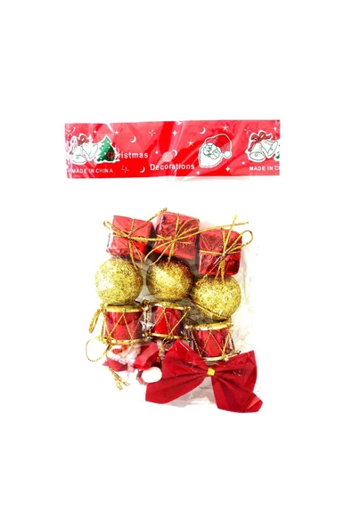 OYUNCAK STORE Lüks Yılbaşı Çam Ağacı Süsü Karışık Merry Christmas 12'li