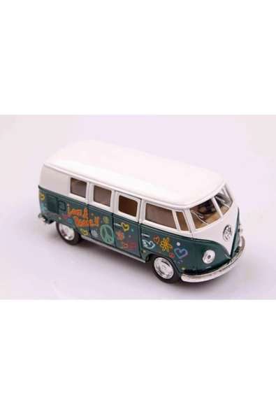 Kinsmart Metal 1962 Vw Hippi Cekbırak Bus Kt5060df