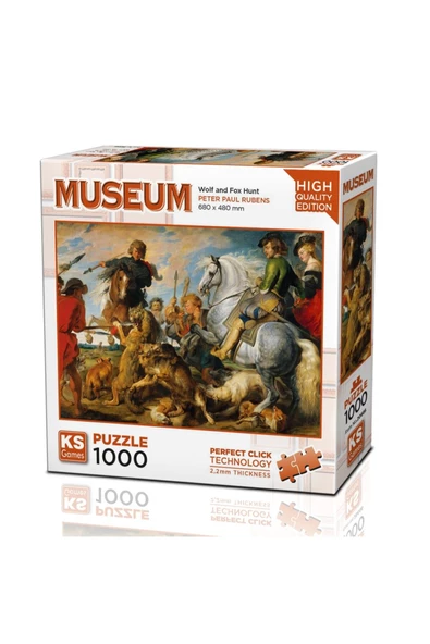 Ks Games Wolf And Fox Hunt 1000 Parça Puzzle