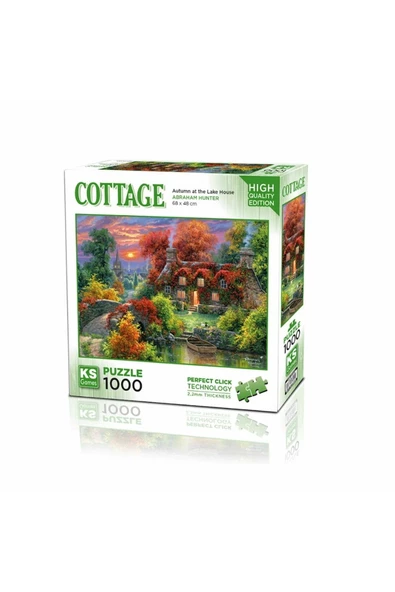 OYUNCAK STORE 20672 Göl Evinde Sonbahar 1000 Parça Puzzle -ks Puzzle