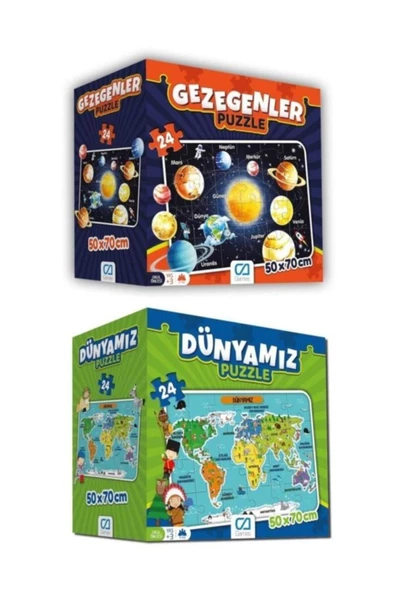 CA Games Dünyamız ve Gezegenler Yer Puzzle Seti