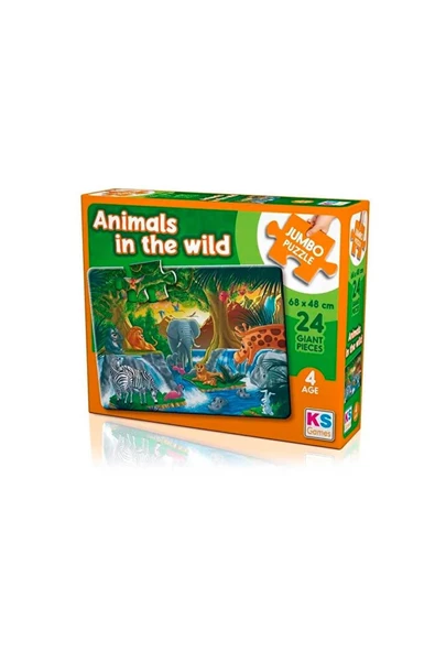 Ks Puzzle Animals In The Wild Jumbo Puzzle 4 Yaş Çocuk Puzzle