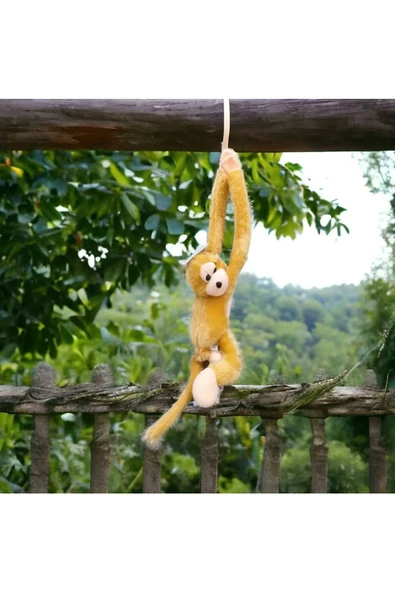 OYUNCAK STORE Peluş Sarılan Tatlı Sesli Çığlık Atan Maymun 50 cm - Resim 5
