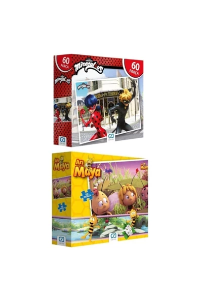 CA Games 2'li 60 Parça Puzzle Set (5102-5094)