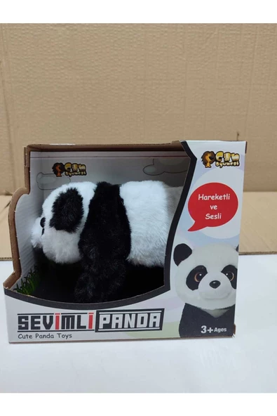 CAN OYUNCAK Peluş Oyuncak Panda Hareketli ve Sesli