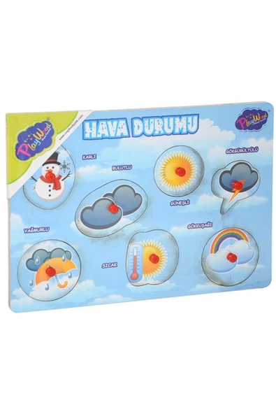 Ercan Oyuncak Fabbatoys Ahşap Tutmalı Hava Durumu