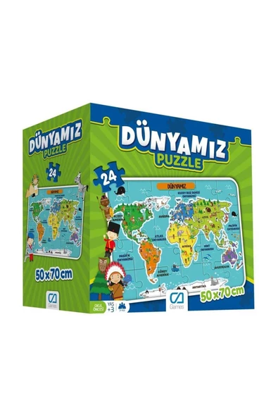 CA Games 24 Parça Puzzle : Dünyamız