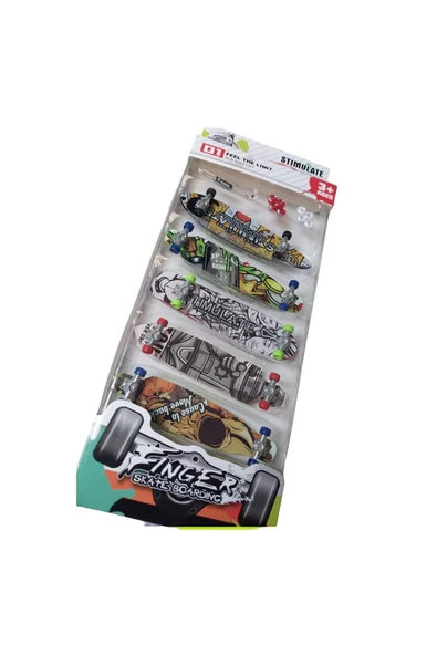 OYUNCAK STORE 5 li Parmak Kaykay Başlangıç Seti Skatebord 36 Pcs Söktak Anahtarlı Yedek Tekerler Tornavida