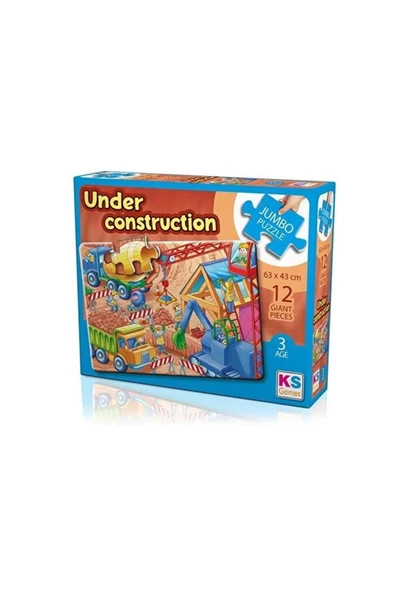 Ks Puzzle Under Construction Jumbo Puzzle 12 Parça