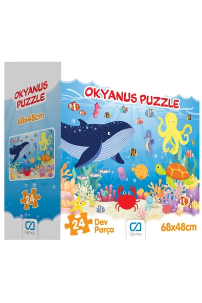 CA Games 24 Parça Okyanus Yer Puzzle 5231