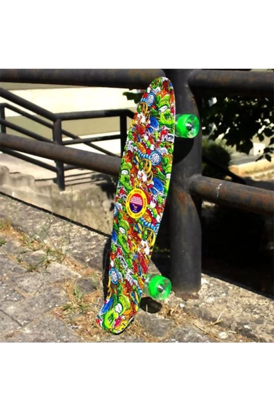 OYUNCAK STORE Şeffaf Silikon Tekerlekli Işıklı Kaykay 60 cm - 4 Teker Kaykay - 2