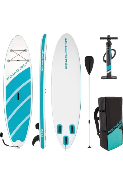 Intex 68242 Aqua Quest 320 Sup Paddle Board Seti 320X81X15CM (Sup Paddle Board + Kürek + Pompa)