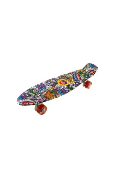 OYUNCAK STORE Şeffaf Silikon Tekerlekli Işıklı Kaykay 60 cm - 4 Teker Kaykay - 5
