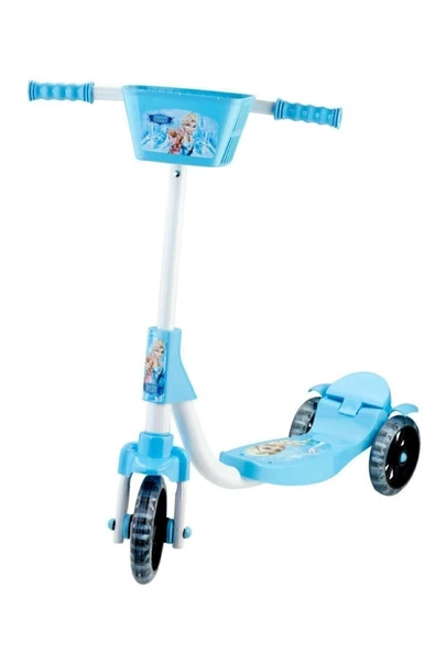 Beren Oyuncak Frozen Elsa Karlar Kraliçesi 3 Tekerlekli Frenli Çocuk Scooter (55 kg Taşıma Kapasiteli) - 2