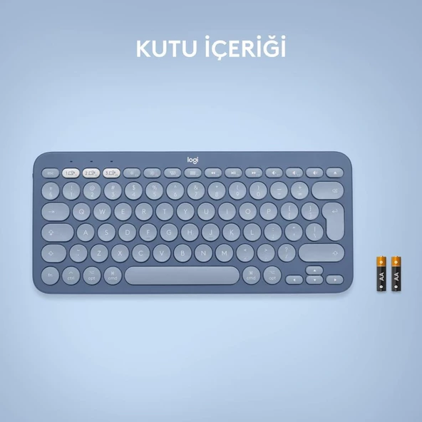Logitech K380 Mavi Kablosuz Klavye Outlet - 2