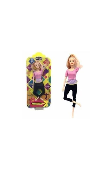 oydaş oyuncak Pembe Sonsuz Hareket Barbie Oyuncak Bebek - 2