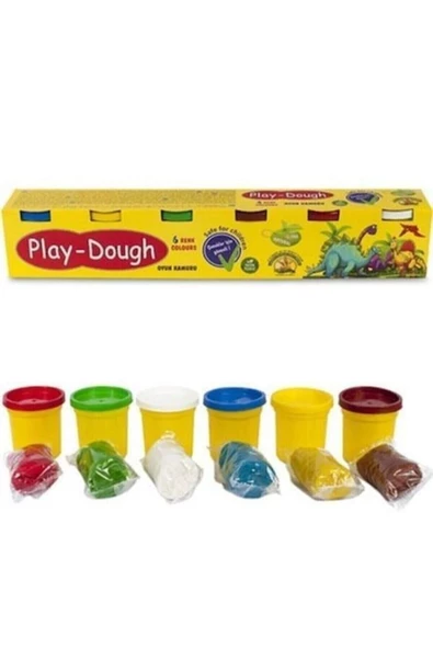 Play Dough Oyun Hamuru 6lı 280 gram Ern-009 - 6 Renk