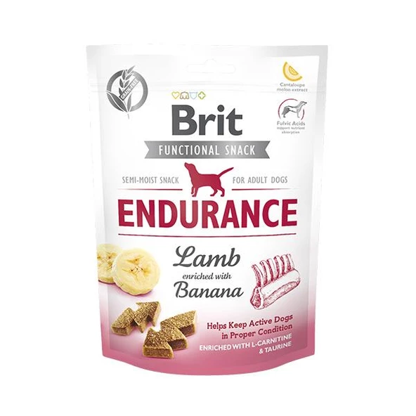Brit Endurance Glütensiz Kuzu Etli ve Muzlu Köpek Ödülü 150gr