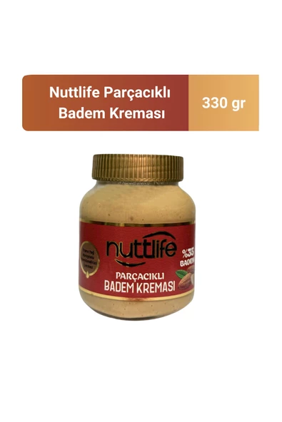 Nuttlife Parçacıklı Badem Kreması 330 gr