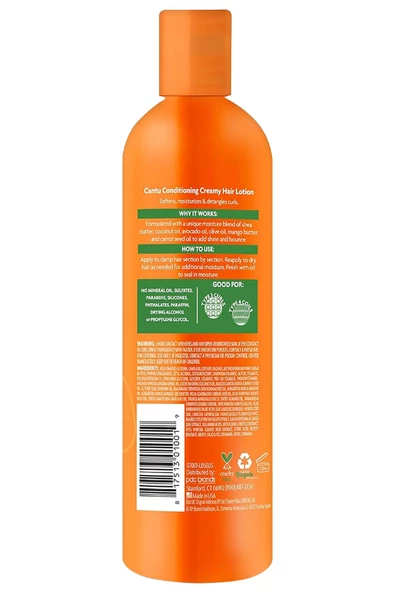 Cantu Shea Butter Durulanmayan Saç Bakım Losyonu 355ML - Resim 2