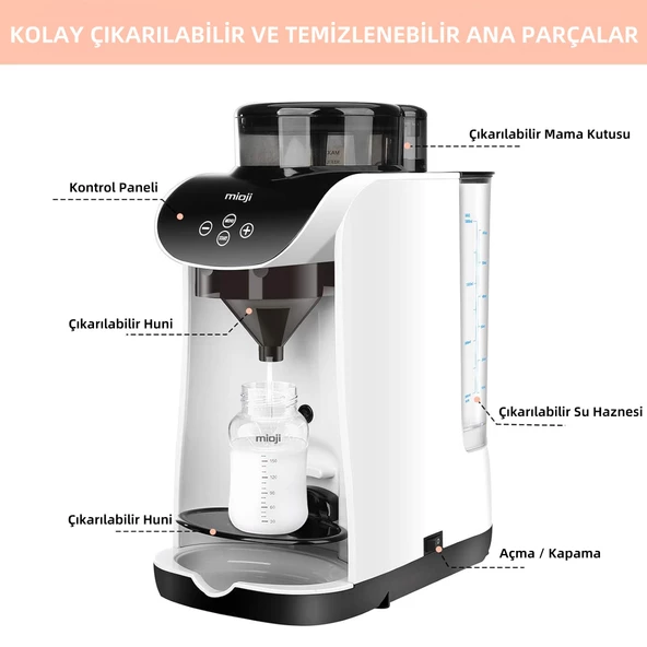 Mioji Baby 10 Pro Formula Pro Advanced Otomatik Bebek Mama Hazırlama Mama Yapma Makinesi 5.5.1 - 11