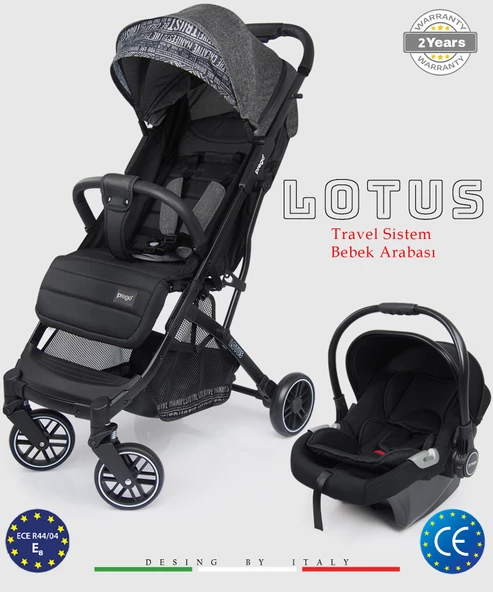 Prego Lotus Katlanabilir Kabin Boy Travel Bebek Arabası