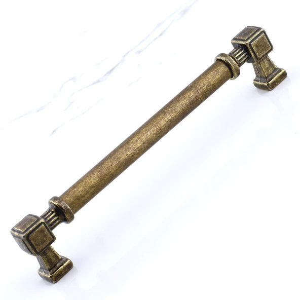 Talas Antik Sarı Eskitme Metal 160 mm Mobilya Mutfak Çekmece Dolap Kulpu Kulbu Kulpları 16 cm - 7