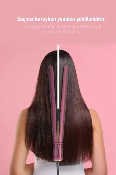 FANTOM Jolie HS 1500 Saç Düzleştirici Mürdüm - Resim 2