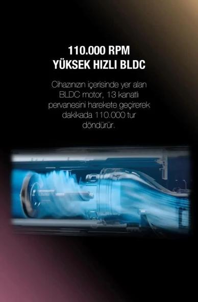 FANTOM Jolie HS 1500 Saç Düzleştirici Mürdüm - Resim 4