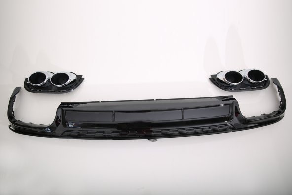 AUDİ A6 C8 KASA S6 ARKA TAMPON DİFÜZÖRÜ + EGZOZ UCU 2019+
